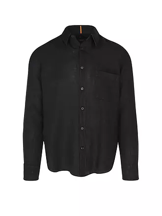 BOSS | Chemise en lin Regular Fit RELEGANT | schwarz